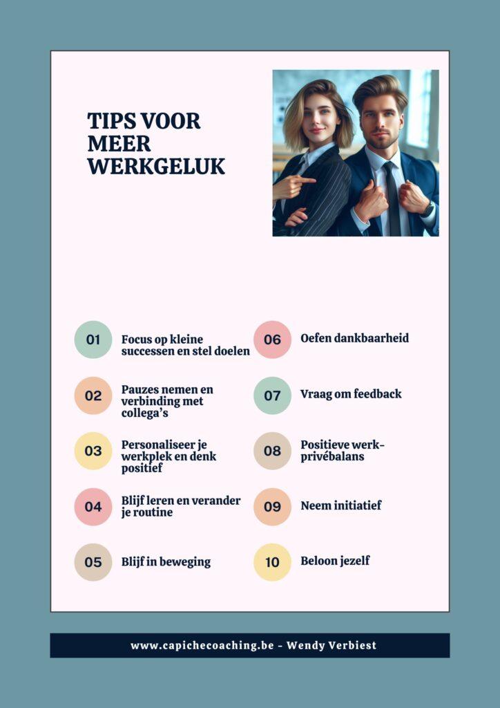 Tips voor meer werkgeluk